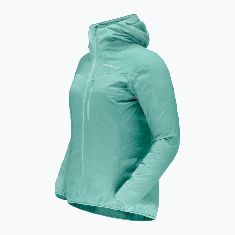Kurtka przeciwwiatrowa damska NORRONA Faketind Aero60 Zip Hood aqua haze 7