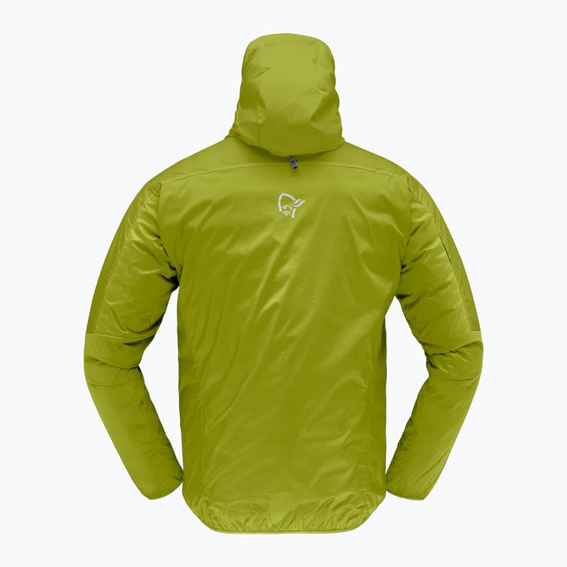 Kurtka przeciwwiatrowa męska NORRONA Faketind Aero60 Zip Hood golden lime 2
