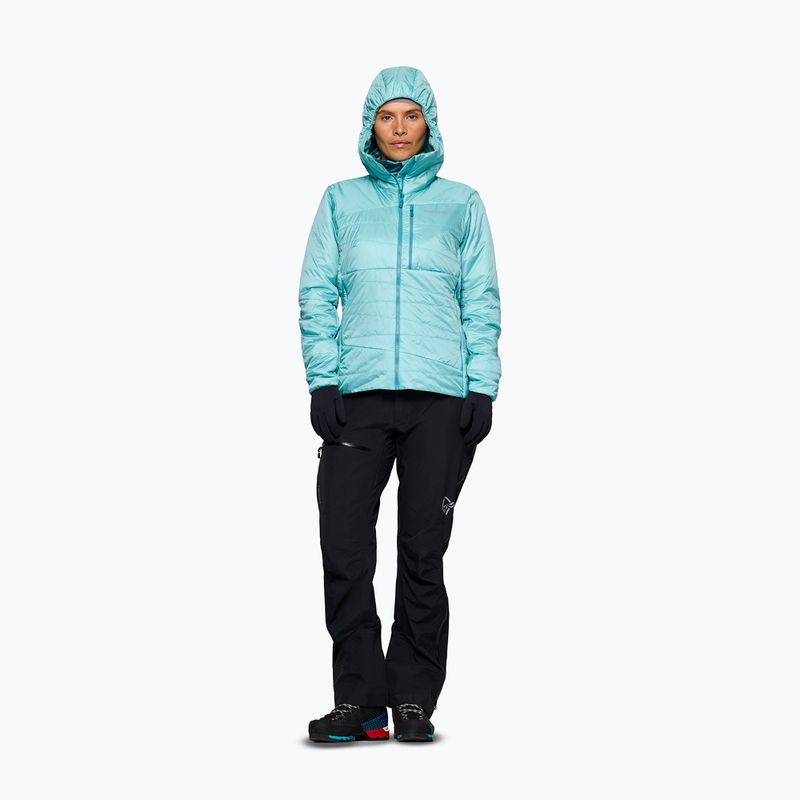 Kurtka ocieplana damska NORRONA Faketind Thermo40 Zip Hood aqua haze 2