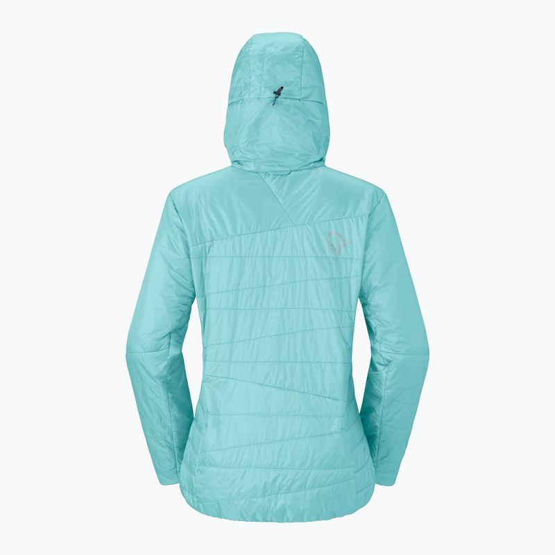 Kurtka ocieplana damska NORRONA Faketind Thermo40 Zip Hood aqua haze 6
