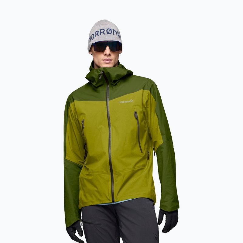 Kurtka przeciwdeszczowa męska NORRONA Falketind Gore-Tex golden lime/pesto