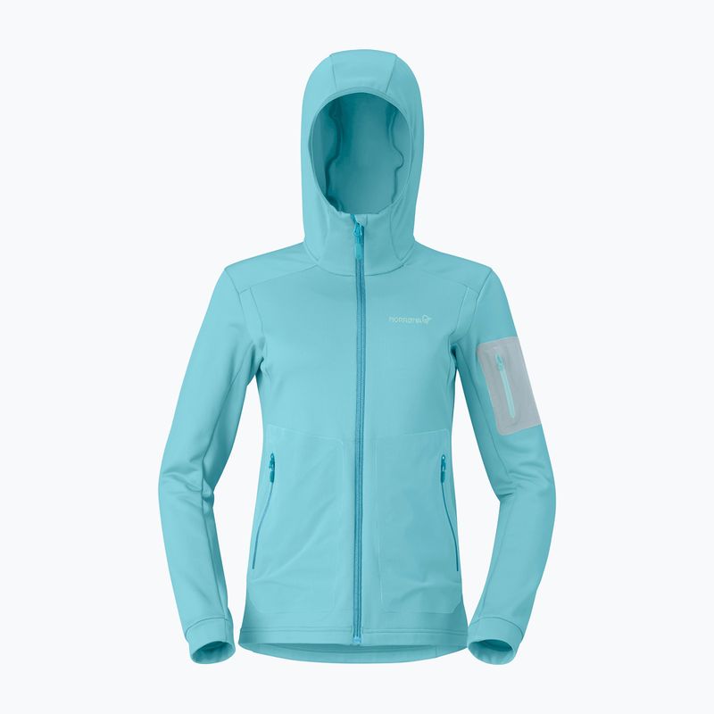 Bluza trekkingowa damska NORRONA Falketind Warm2 Stretch Hood brittany blue 5