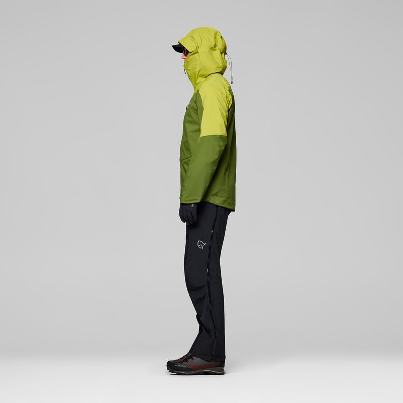 Kurtka przeciwdeszczowa męska NORRONA Falketind Dri1 pesto/goldem lime 5