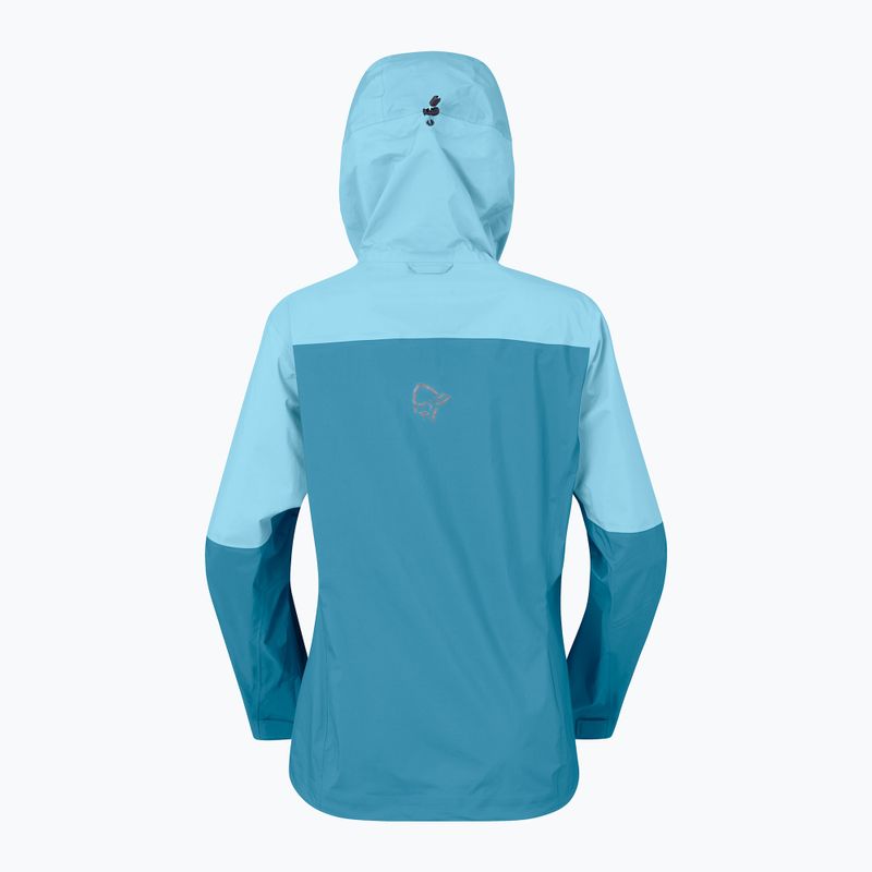 Kurtka przeciwdeszczowa damska NORRONA Falketind Dri1 brittany blue/aqua haze 6