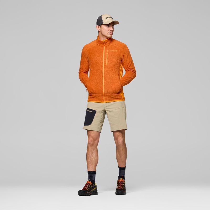 Bluza polarowa męska NORRONA Falketind Warm1 Active gold flame/exuberance 2