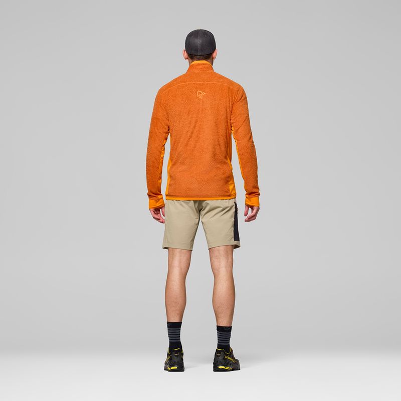Bluza polarowa męska NORRONA Falketind Warm1 Active gold flame/exuberance 3