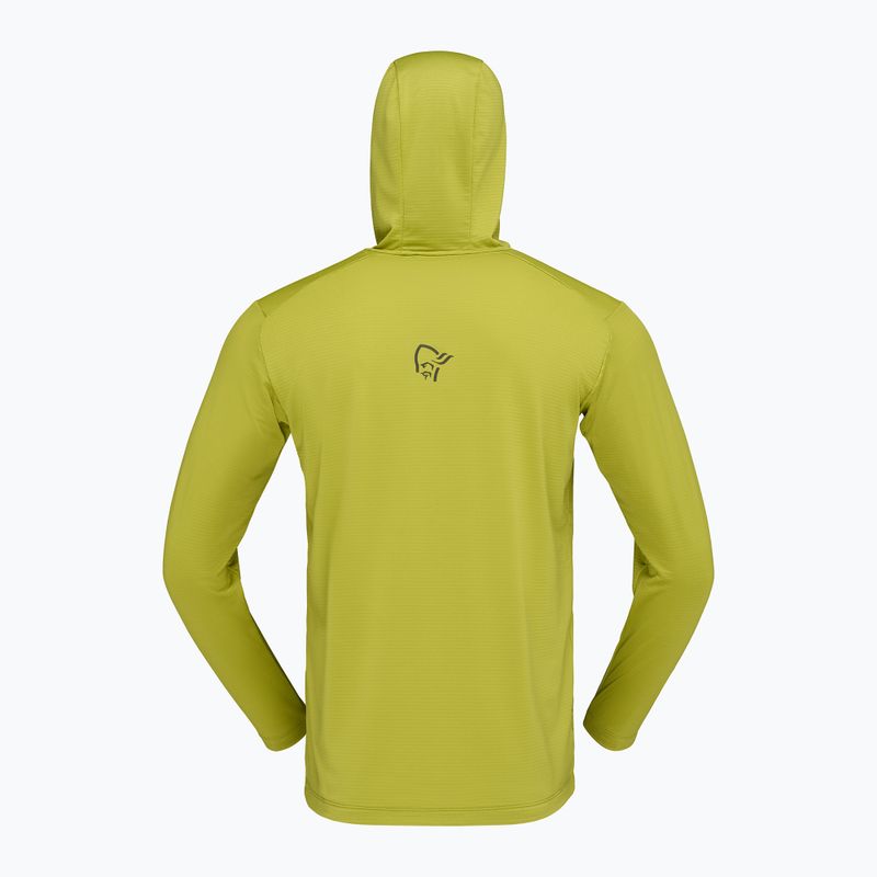 Bluza trekkingowa męska NORRONA Falketind Warm1 Hood golden lime/olive night 7