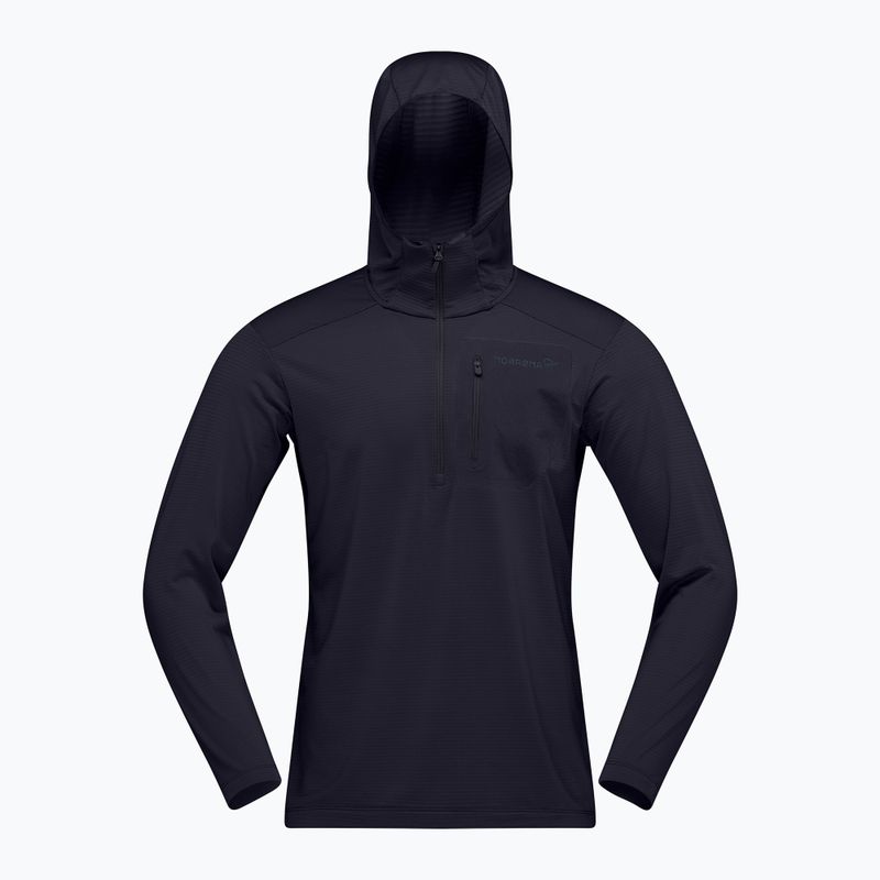 Bluza trekkingowa męska NORRONA Falketind Warm1 Hood caviar black 5