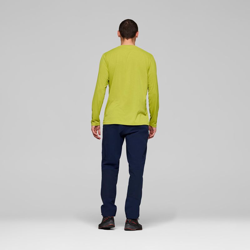Longsleeve męski NORRONA Femund Tech golden lime 3