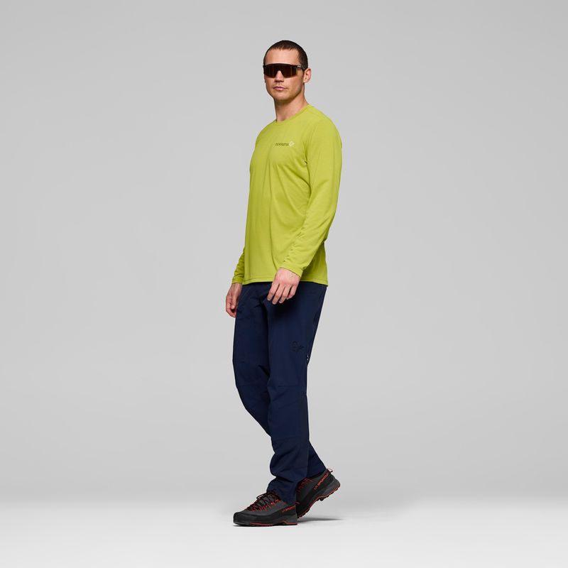 Longsleeve męski NORRONA Femund Tech golden lime 4