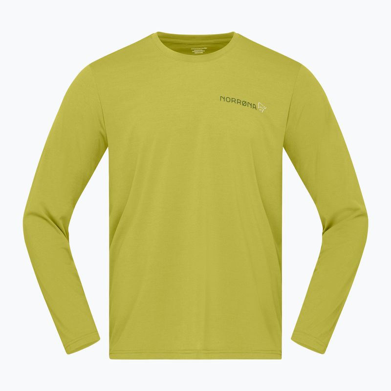 Longsleeve męski NORRONA Femund Tech golden lime 5