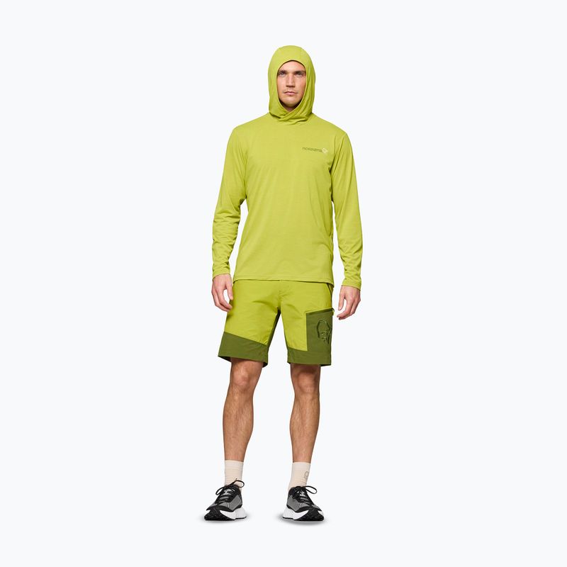 Bluza trekkingowa męska NORRONA Femund Tech Hood golden lime 2