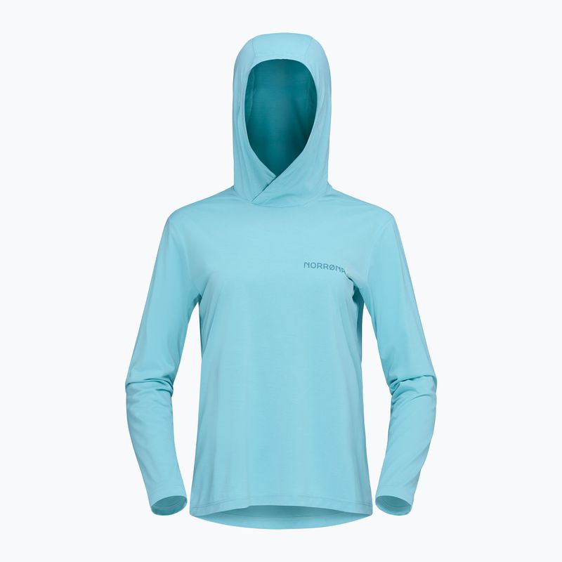 Bluza trekkingowa damska NORRONA Femund Tech Hood aqua haze 6