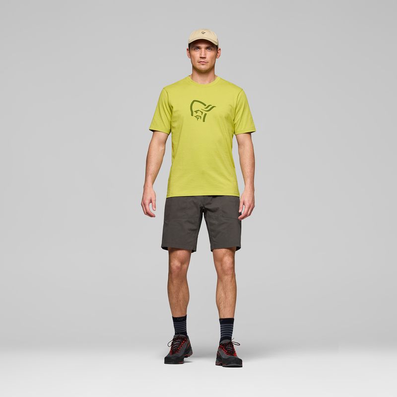 Koszulka męska NORRONA Cotton Viking golden lime 2