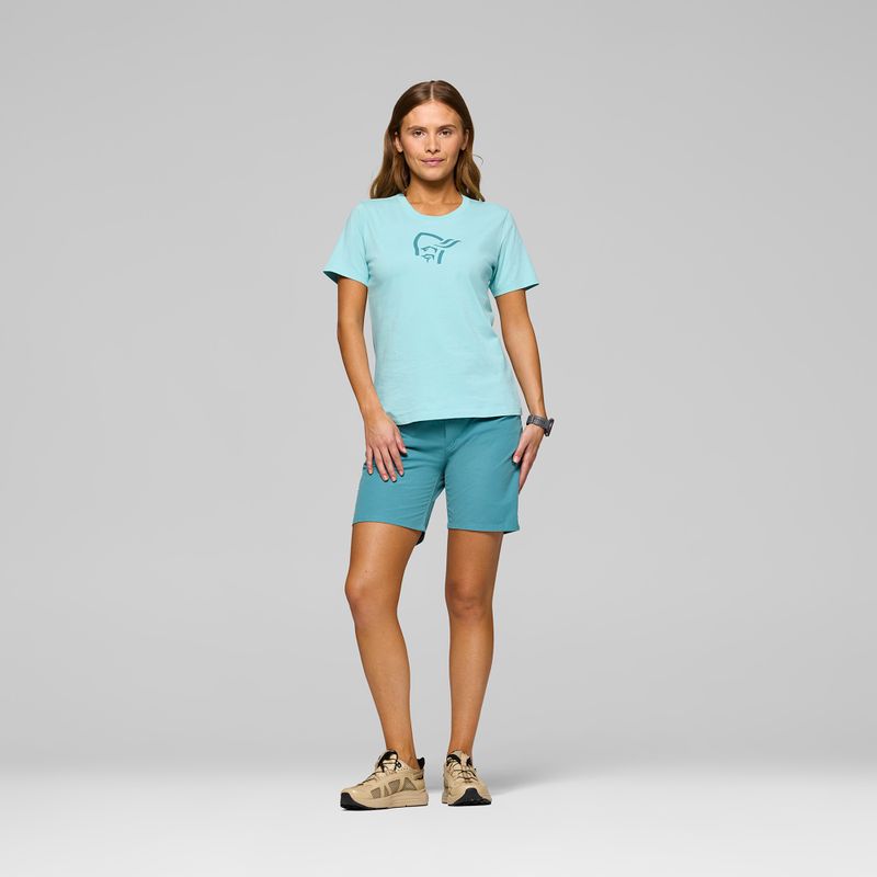 Koszulka damska NORRONA Cotton Viking aqua haze 2