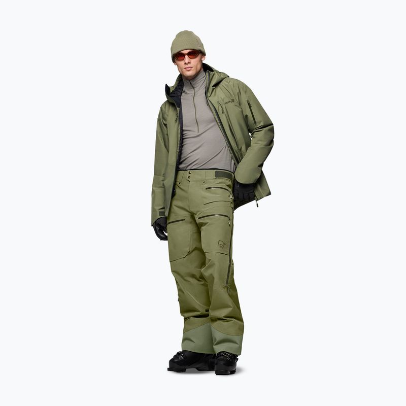 Spodnie narciarskie męskie Norrona Lofoten Gore-Tex Insulated deep lichen green 2