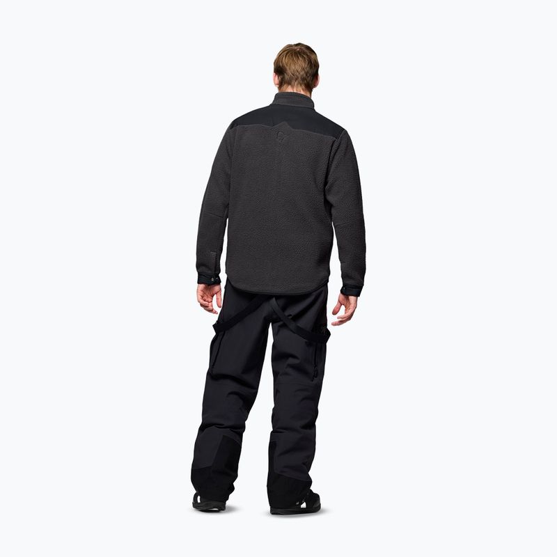 Bluza polarowa męska Norrona Tamok Warm3 phantom/caviar black 3