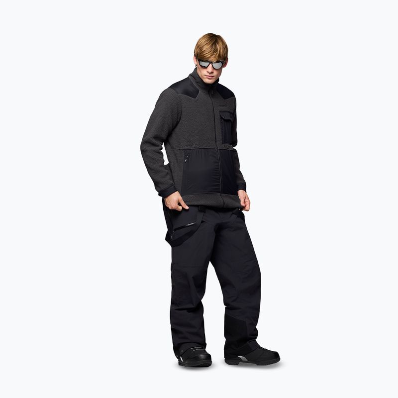 Bluza polarowa męska Norrona Tamok Warm3 phantom/caviar black 4