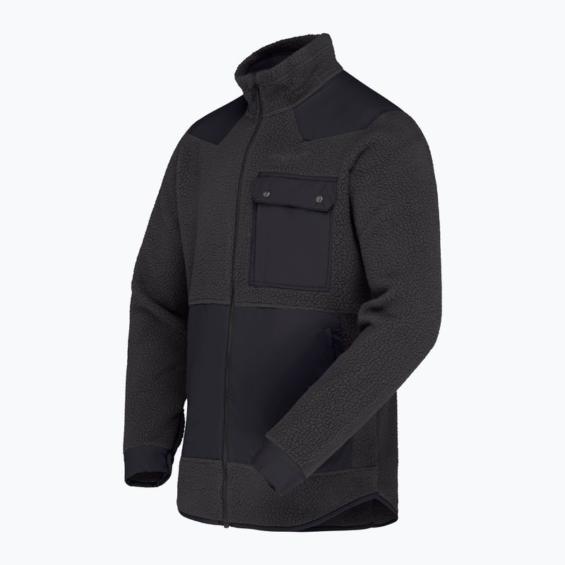 Bluza polarowa męska Norrona Tamok Warm3 phantom/caviar black 7