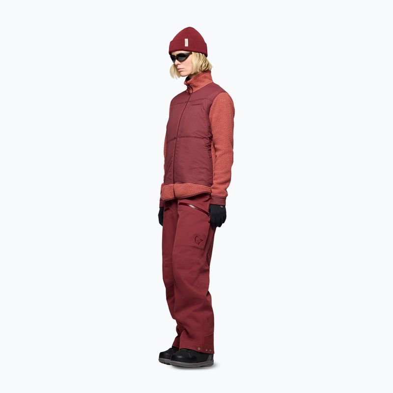 Bluza polarowa męska Norrona Tamok Warm3 cowhide/port 4