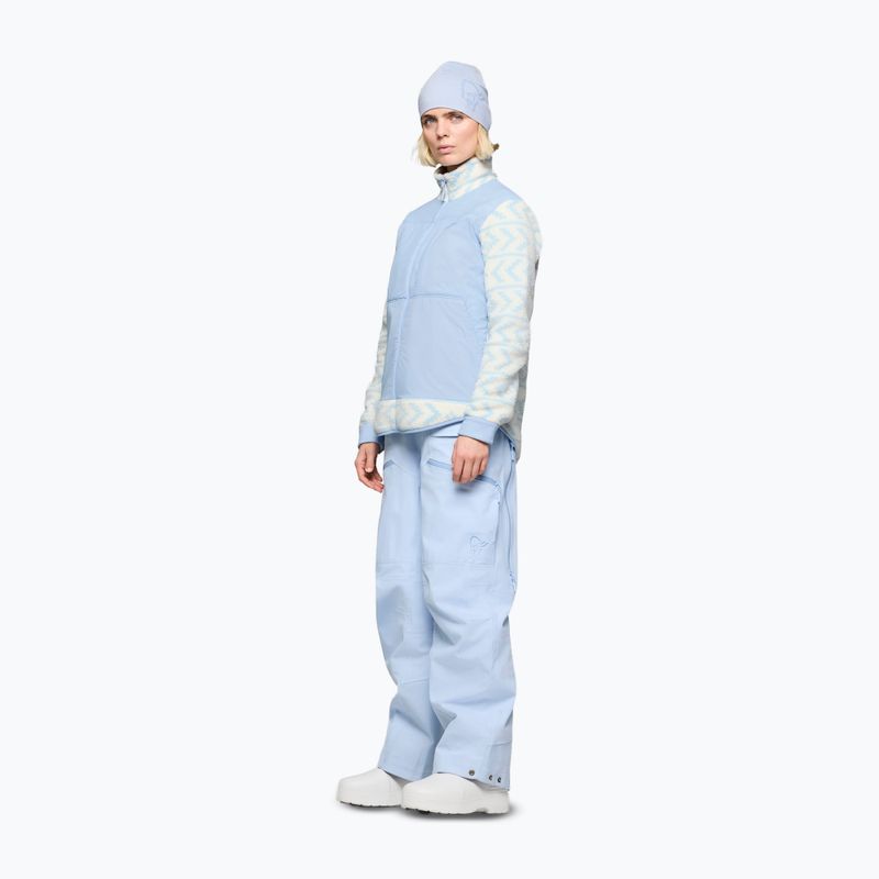Bluza polarowa męska Norrona Tamok Warm3 whisper white/cashmere blue 2