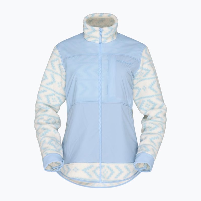 Bluza polarowa męska Norrona Tamok Warm3 whisper white/cashmere blue 4