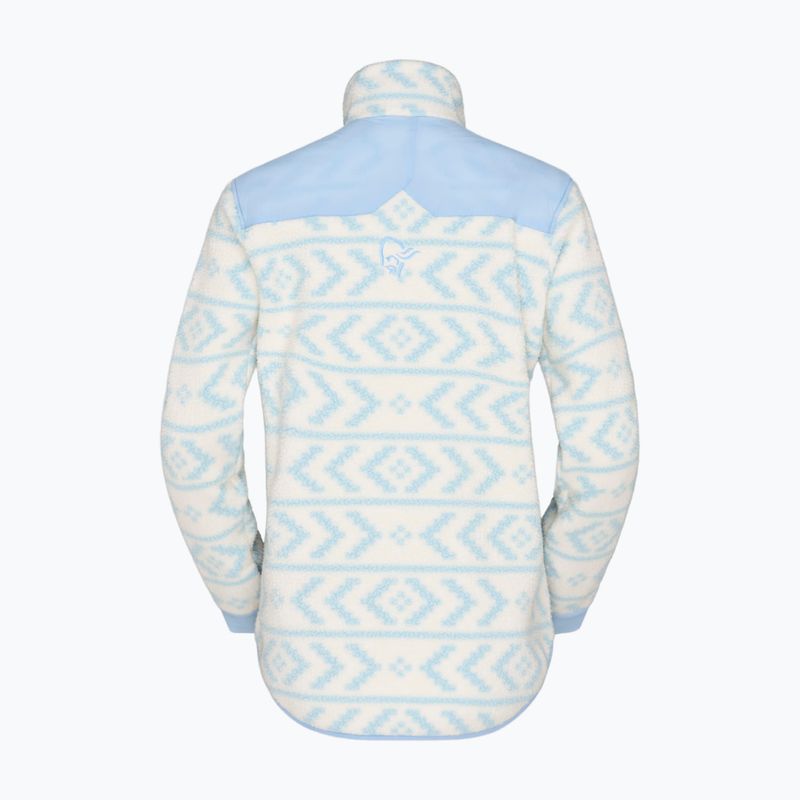 Bluza polarowa męska Norrona Tamok Warm3 whisper white/cashmere blue 5