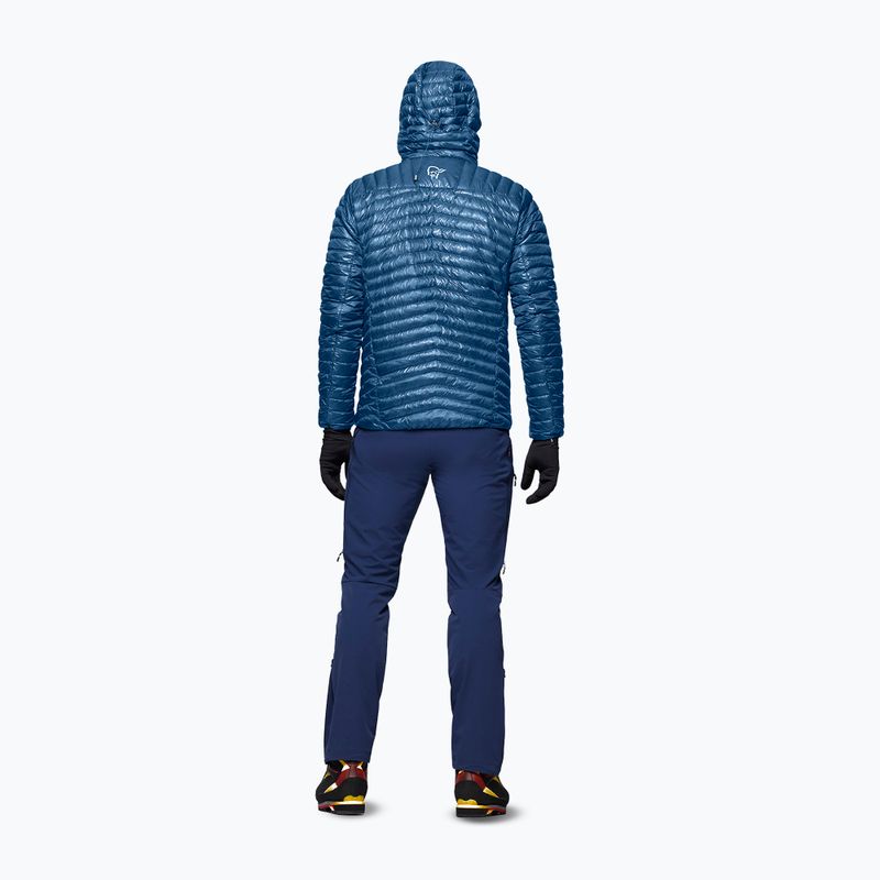 Kurtka puchowa męska Norrona Trollveggen Down800 Super Light Hood dark blue 2