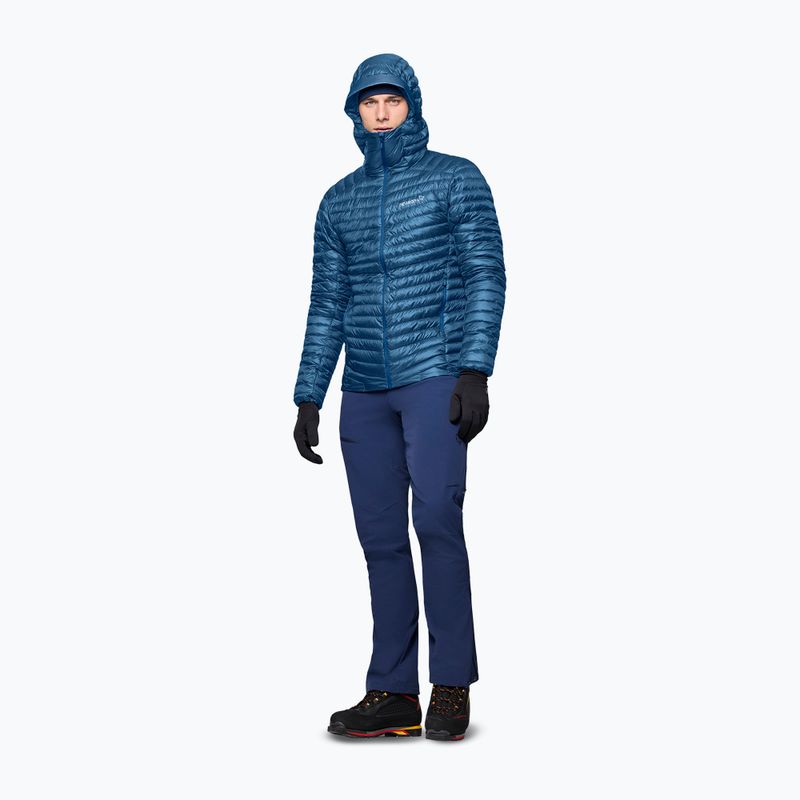 Kurtka puchowa męska Norrona Trollveggen Down800 Super Light Hood dark blue 3