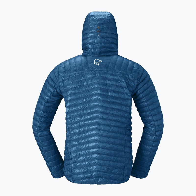 Kurtka puchowa męska Norrona Trollveggen Down800 Super Light Hood dark blue 6