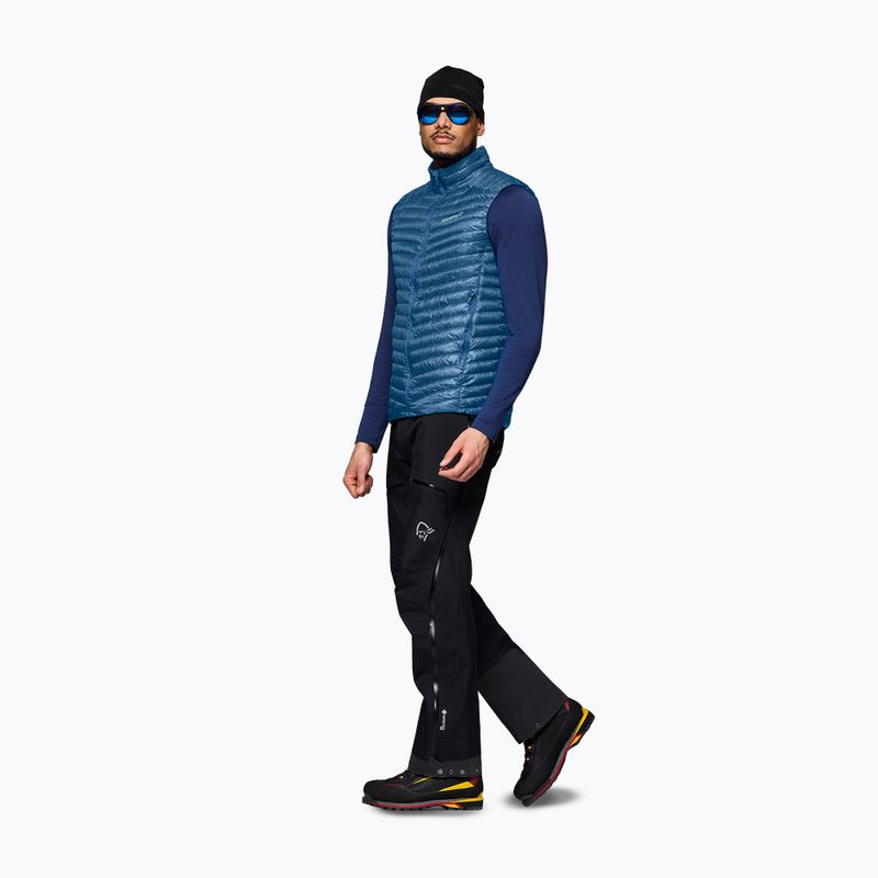 Bezrękawnik NORRONA Trollveggen Down800 Super Light dark blue 2