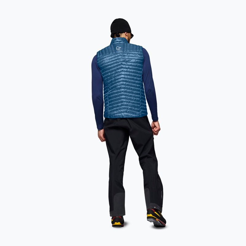 Bezrękawnik NORRONA Trollveggen Down800 Super Light dark blue 3