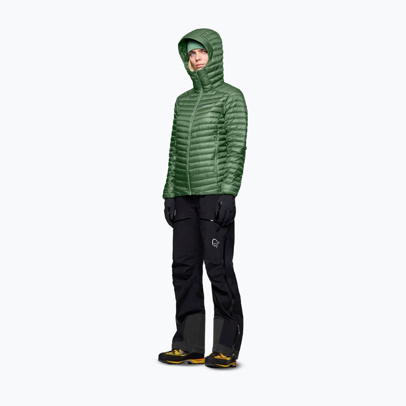 Kurtka puchowa damska Norrona Trollveggen Down800 Super Light Hood Dark Ivy 4