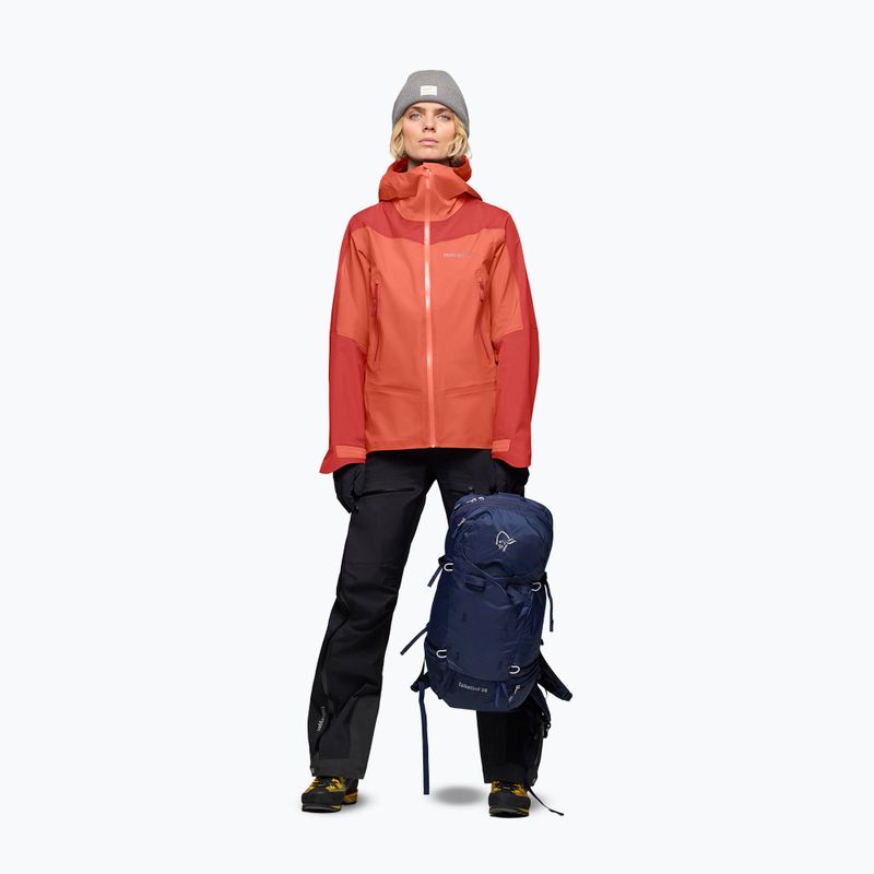 Kurtka przeciwdeszczowa damska NORRONA Falketind Gore-Tex deep sea coral/baked apple 2