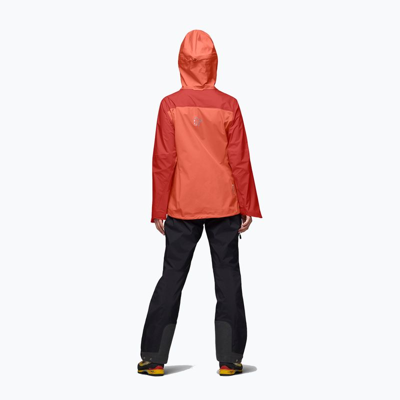 Kurtka przeciwdeszczowa damska NORRONA Falketind Gore-Tex deep sea coral/baked apple 3