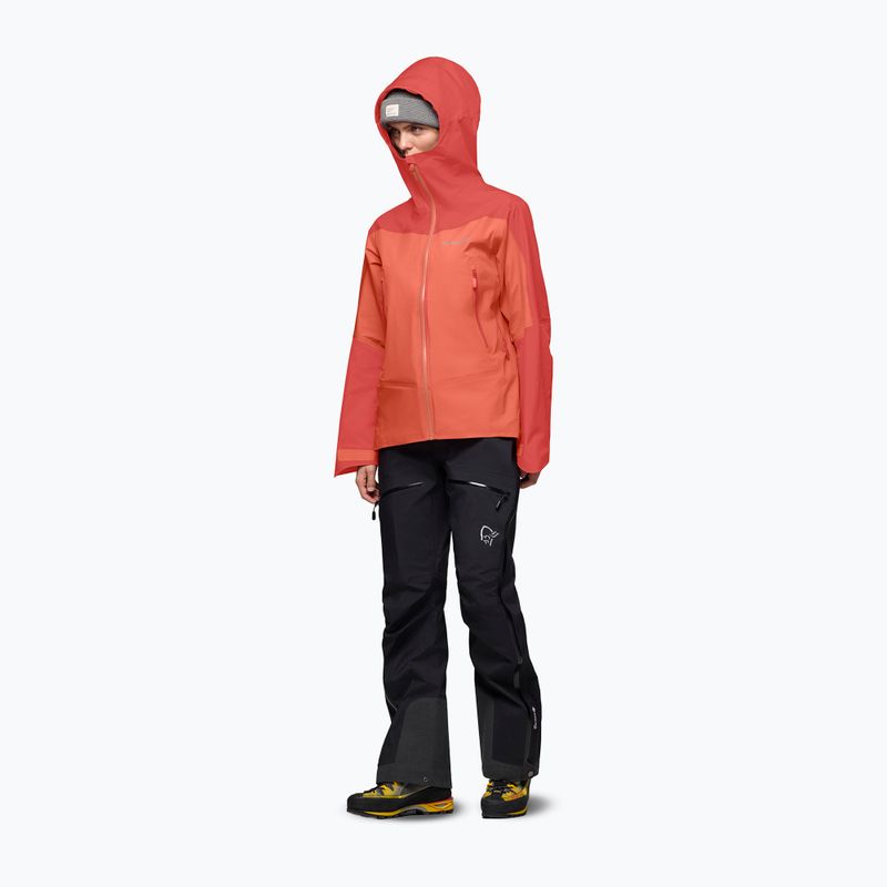 Kurtka przeciwdeszczowa damska NORRONA Falketind Gore-Tex deep sea coral/baked apple 4