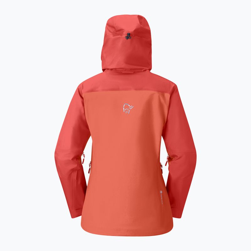 Kurtka przeciwdeszczowa damska NORRONA Falketind Gore-Tex deep sea coral/baked apple 6