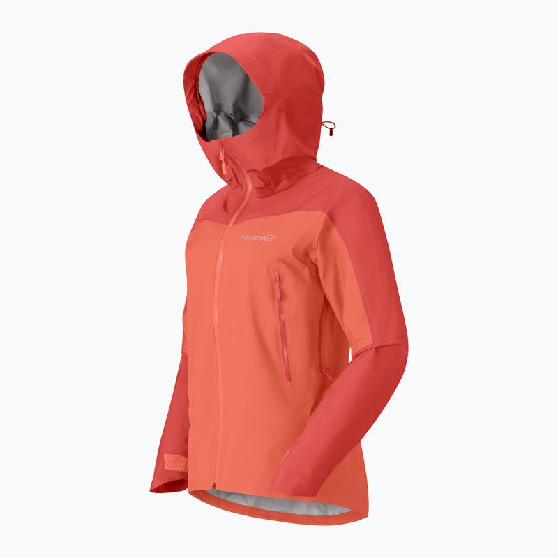 Kurtka przeciwdeszczowa damska NORRONA Falketind Gore-Tex deep sea coral/baked apple 7