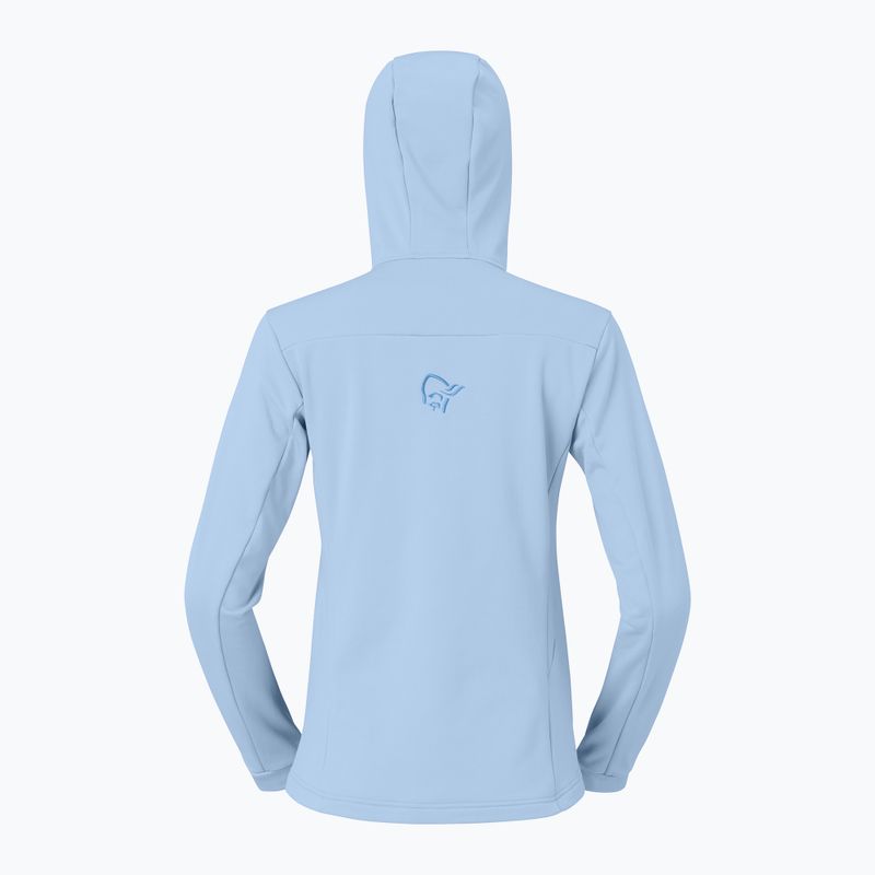 Bluza trekkingowa damska NORRONA Falketind Warm2 Stretch Hood cashmere blue/allure 6