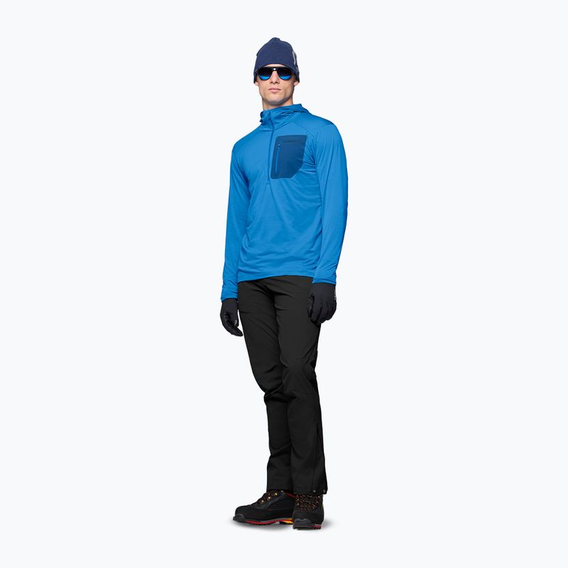 Bluza trekkingowa męska NORRONA Falketind Warm1 Hood brilliant blue/dark blue 2