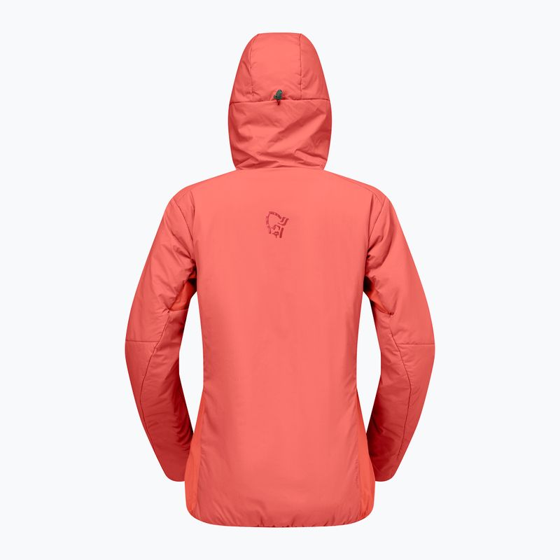 Kurtka ocieplana damska NORRONA Femund Thermo60 Zip Hood deep sea coral 6