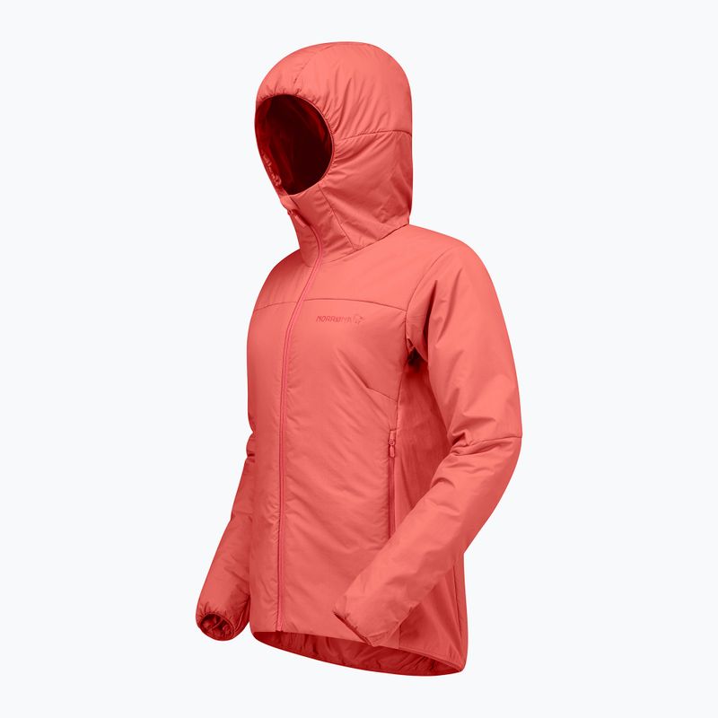 Kurtka ocieplana damska NORRONA Femund Thermo60 Zip Hood deep sea coral 7