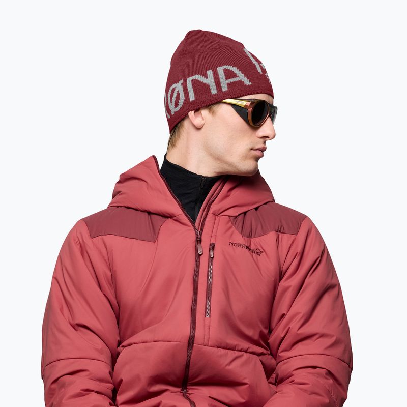 Czapka zimowa NORRONA MerinoUll Logo Beanie port 4