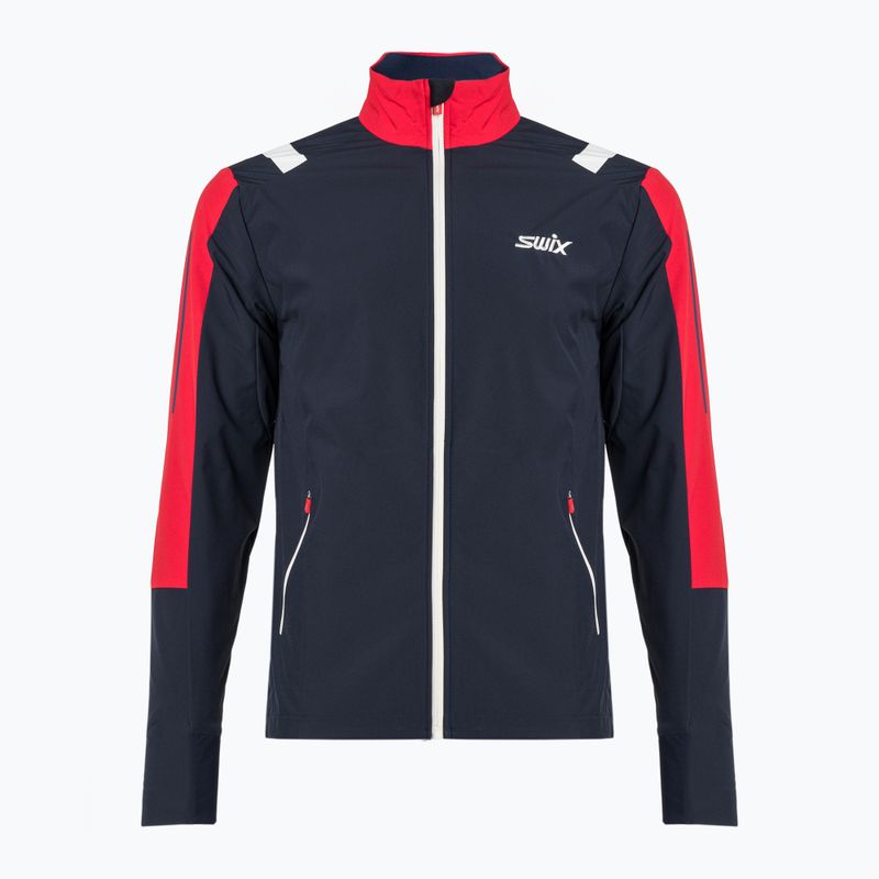 Kurtka softshell męska Swix Infinity dark navy/swix red