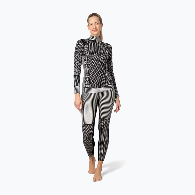 Bluza termoaktywna damska KARI TRAA Smekker Half Zip black 2