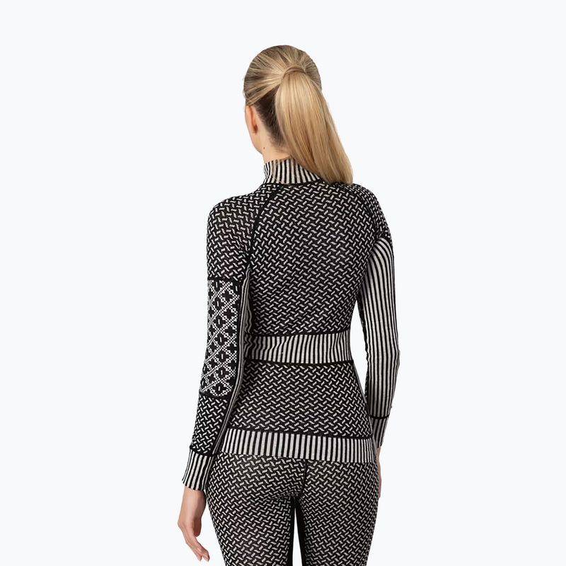 Bluza termoaktywna damska KARI TRAA Smekker Half Zip black 3