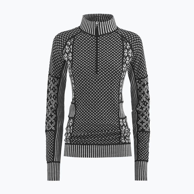 Bluza termoaktywna damska KARI TRAA Smekker Half Zip black 5