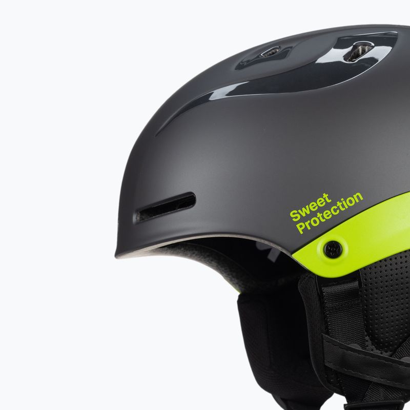 Kask narciarski dziecięcy Sweet Protection Blaster II slate gray/fluo 6