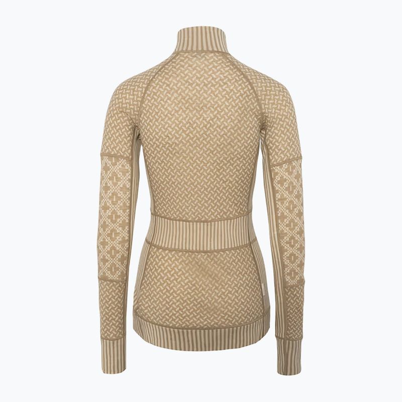 Bluza termoaktywna damska KARI TRAA Smekker Half Zip mocha 4
