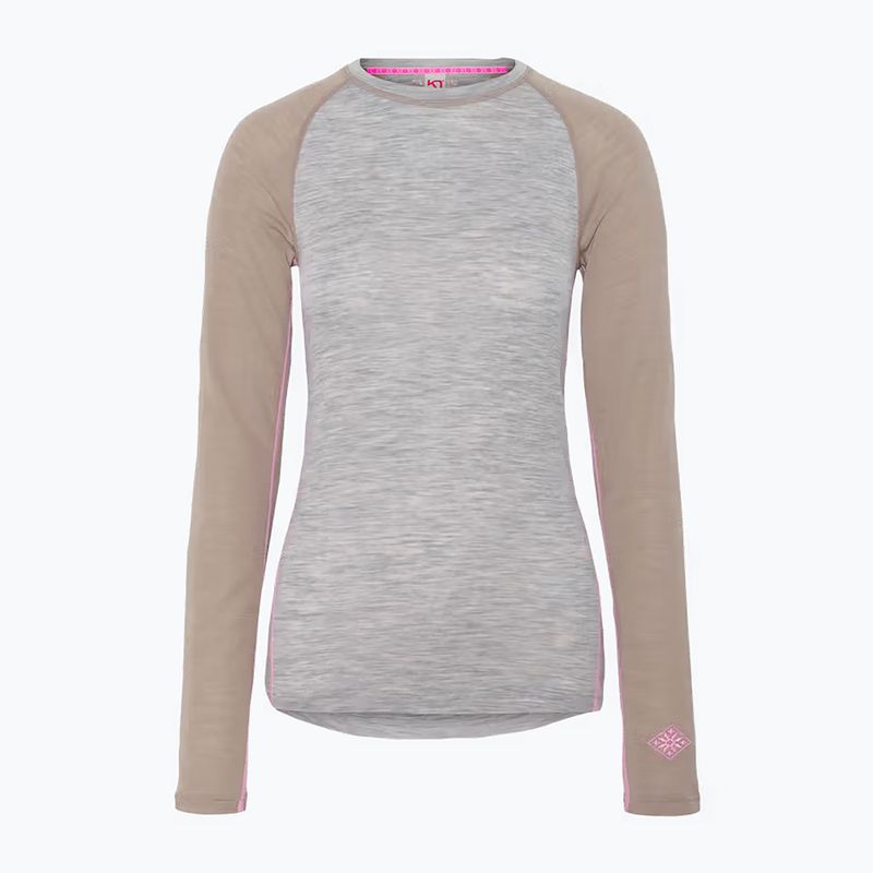Komplet bielizny termoaktywnej damskiej KARI TRAA Kaia light grey melange 2